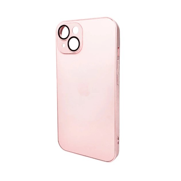 Чохол AG Glass Matt Frame Color Logo для  iPhone 15 Chanel Pink-0