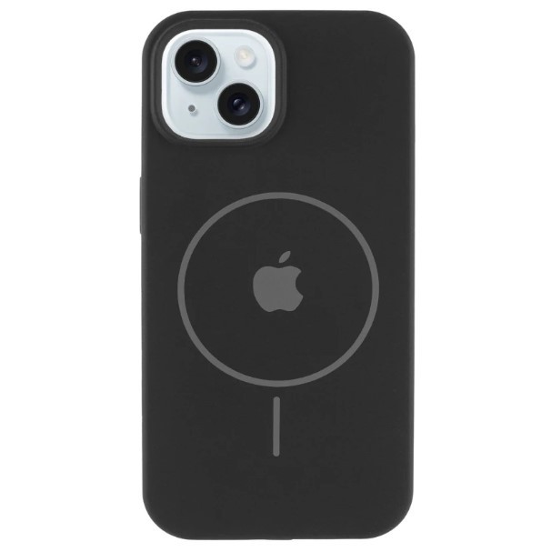 Silicone Case Full Protective (AA) with MagSafe для iPhone 15 (Black)-0