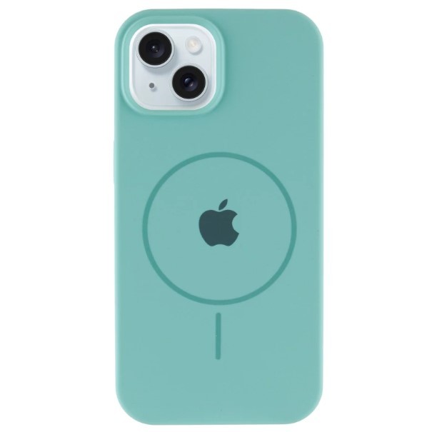 Silicone Case Full Protective (AA) with MagSafe для iPhone 15 (Mint)-0