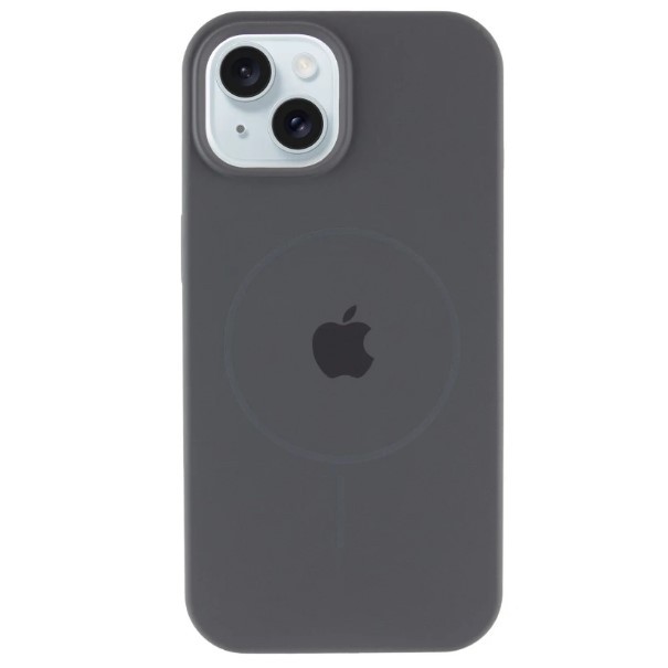 Silicone Case Full Protective (AA) with MagSafe для iPhone 15 (Grey)-0