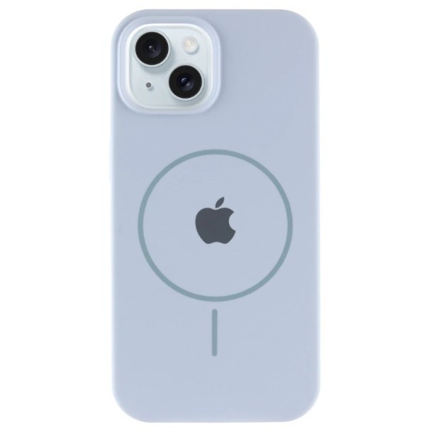 Silicone Case Full Protective (AA) with MagSafe для iPhone 15 (Lilac cream)-0