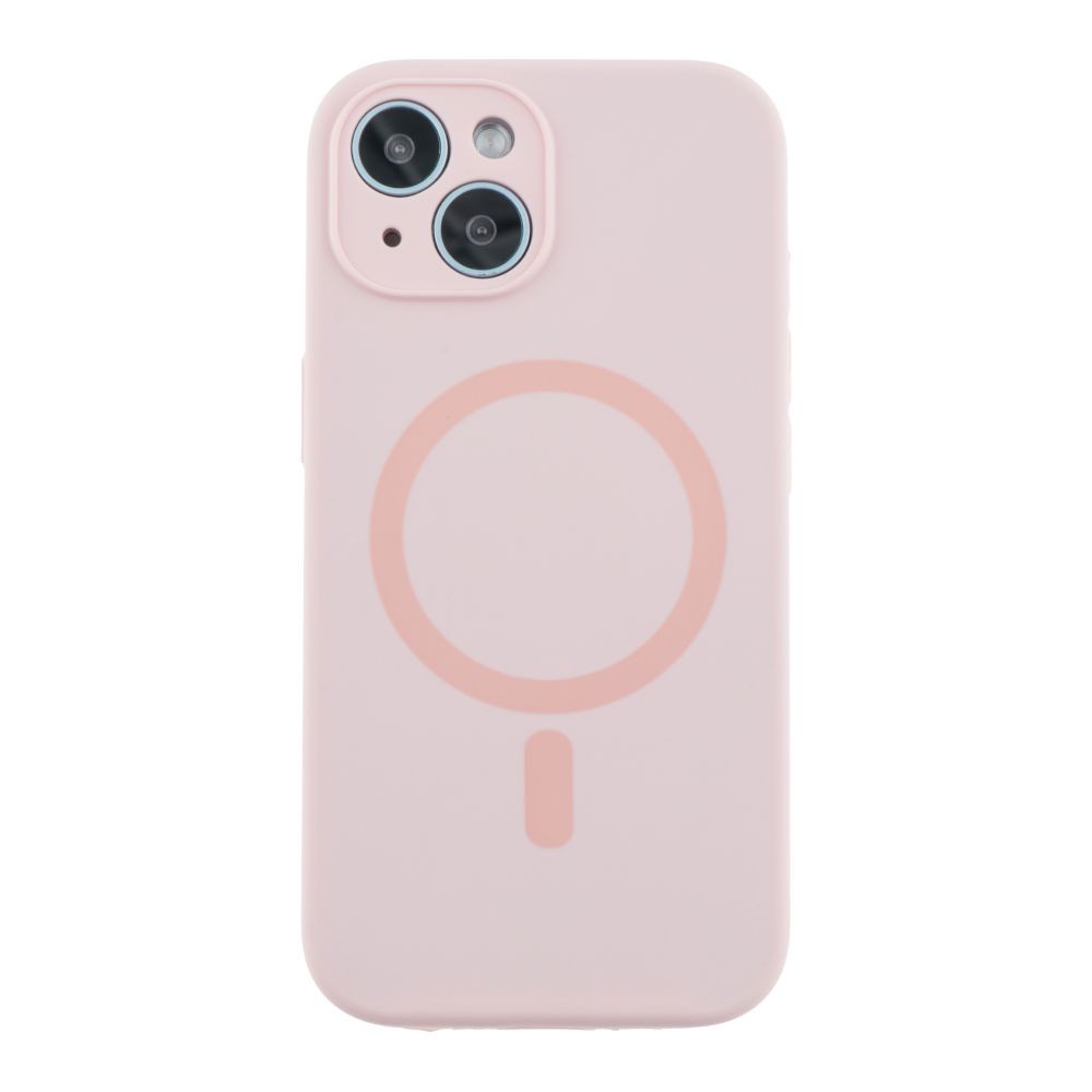 Silicone Case Full Camera Protective (AA) with MagSafe для iPhone 13 (Light  pink)-0