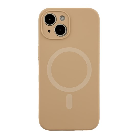 Silicone Case Full Camera Protective (AA) with MagSafe для iPhone 15  (Desert gold)-0