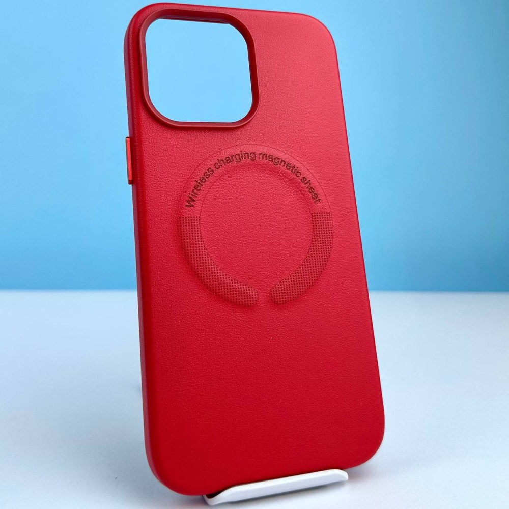 Накладка Leather In The Box Original + MagSafe With Animation Pop-up IPhone 13 mini (2021) 5.4" (Red)-0