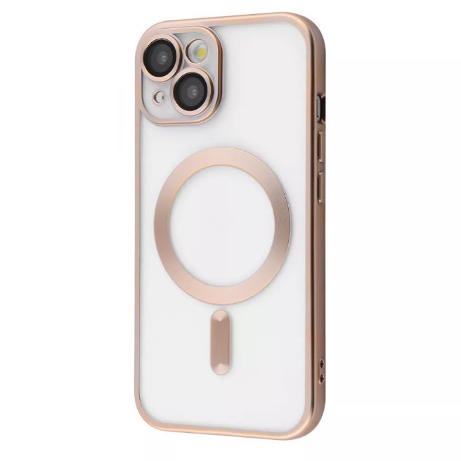 Накладка Metal Matte Case MagSafe для iPhone 15 (gold titanium)-0