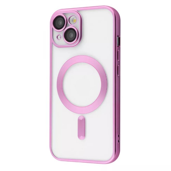 Накладка Metal Matte Case MagSafe для iPhone 16 (rose gold)-0
