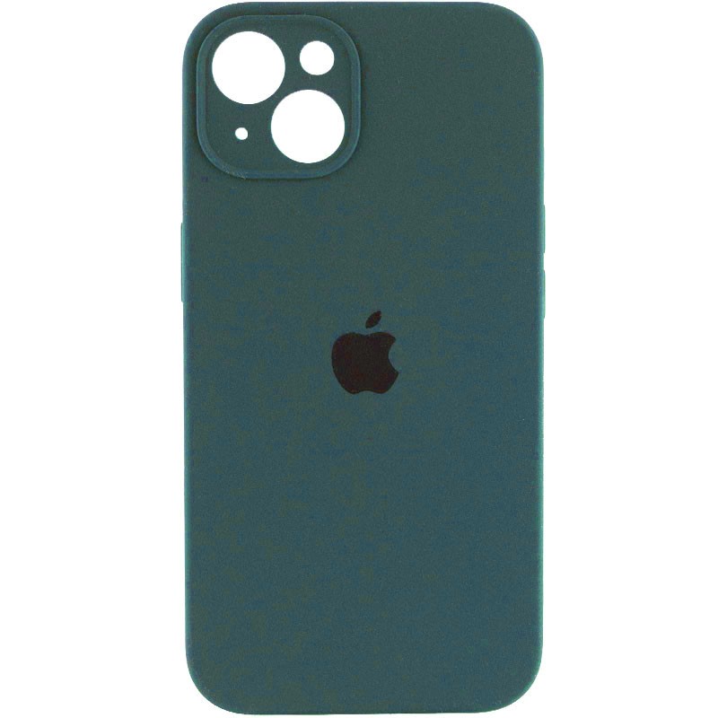 Silicone Case Full Camera Protective (AA) для iPhone 13 (Forest green)-0