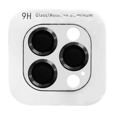 Захисне скло Metal Classic на камеру (в упак.) для iPhone 15 (6.1") / 15 Plus (6.7") (Titanium grey)-0