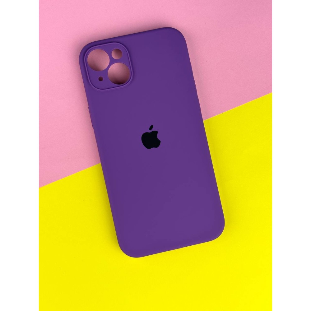 Silicone Case Full Camera Protective (AA) для iPhone 15 Plus (Ultra violet)-0
