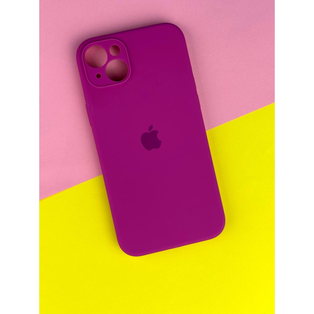 Silicone Case Full Camera Protective (AA) для iPhone 15 (Dragon fruit)-0