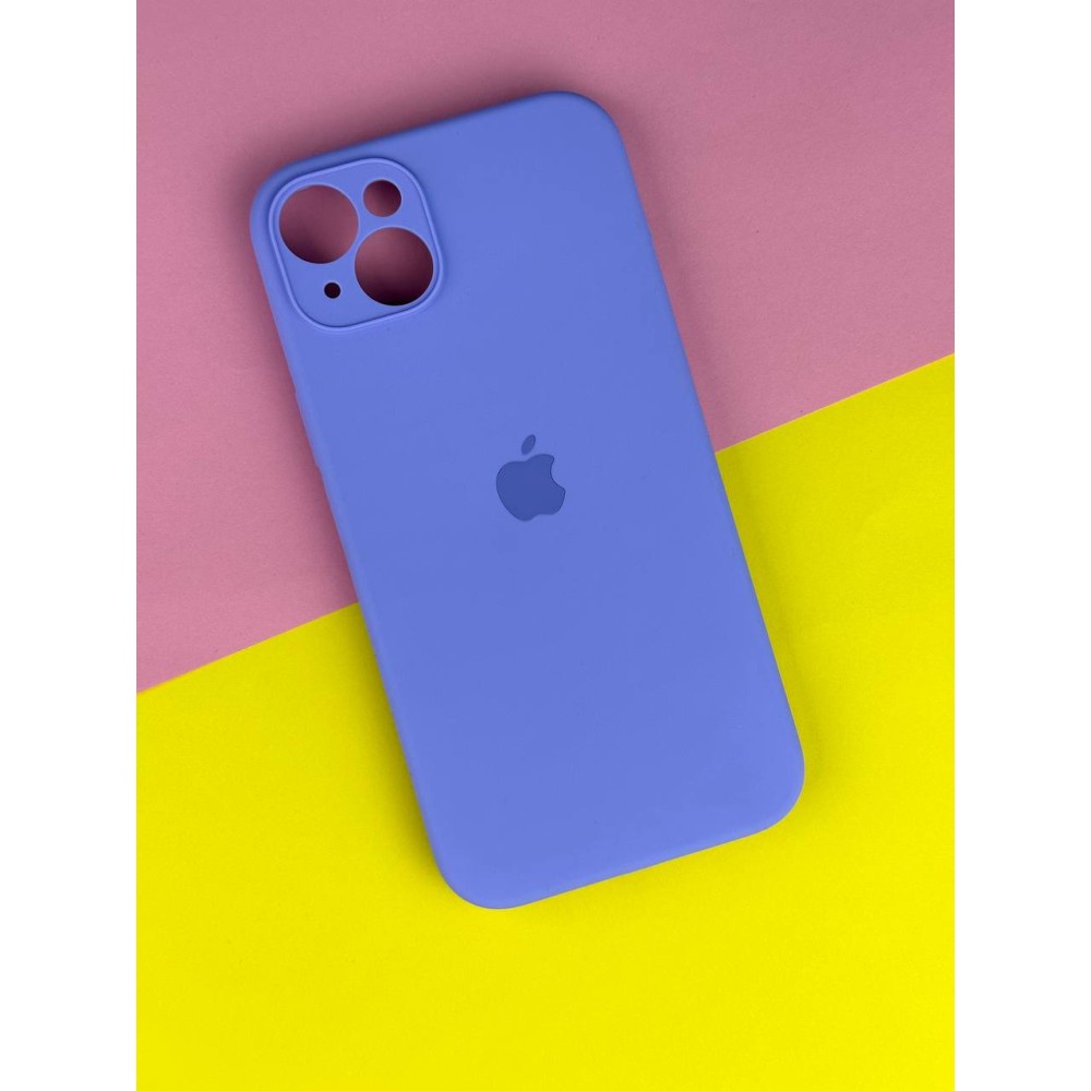 Silicone Case Full Camera Protective (AA) для iPhone 15 (Lilac cream)-0