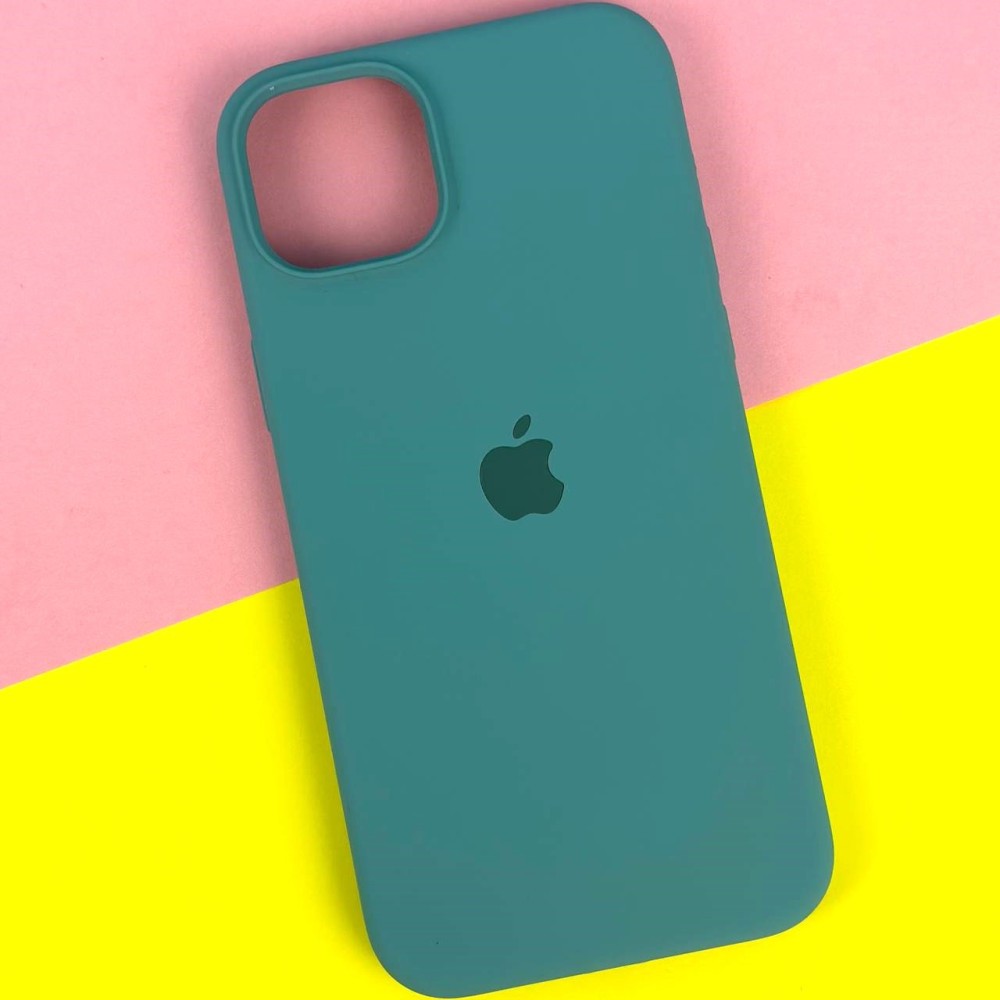 Silicone Case Full Protective (AA) для iPhone 15 (Cactus)-0