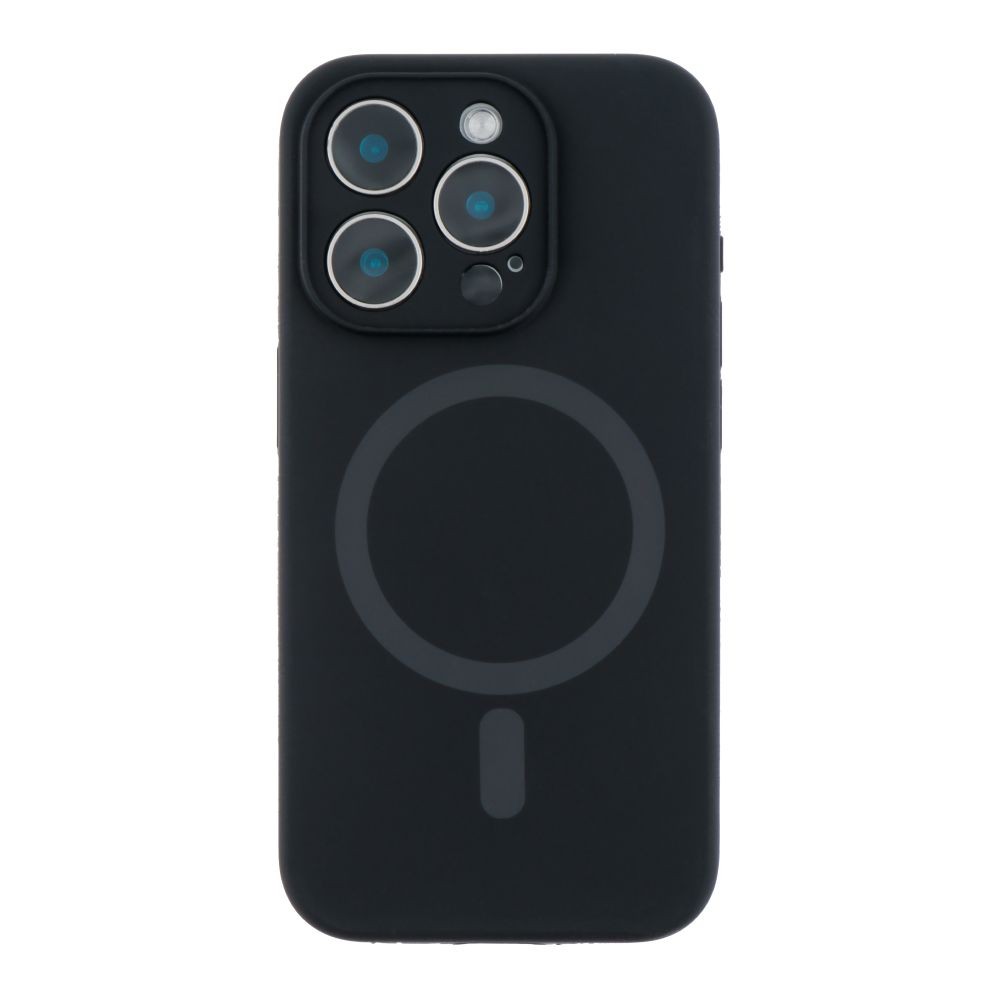 Silicone Case Full Camera Protective (AA)  with MagSafe для iPhone 15 Pro (Black)-0