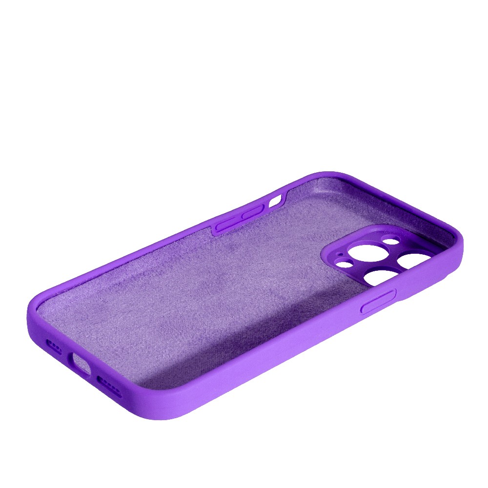 Silicone Case Full Camera Protective NO LOGO (AA) для iPhone 15 Pro (Purple)-1