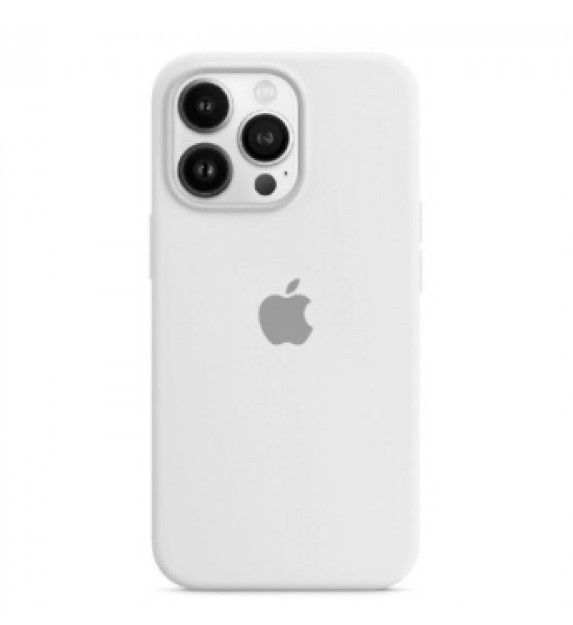 Silicone Case Full Protective (AA) для iPhone 15 Pro (White)-0