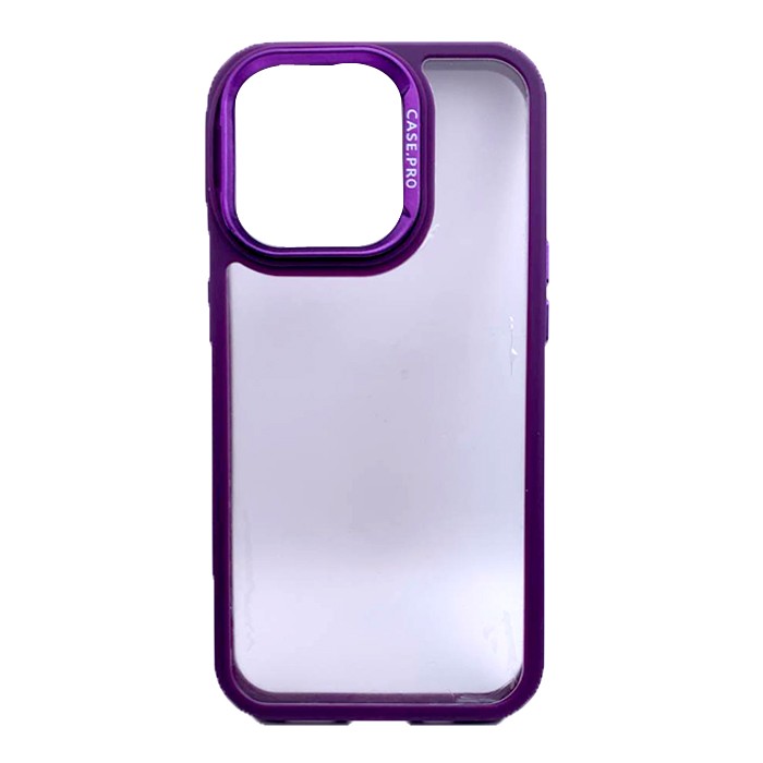 Накладка Metal Bezel + камера для iPhone 15 Pro (Фіолетова)-0