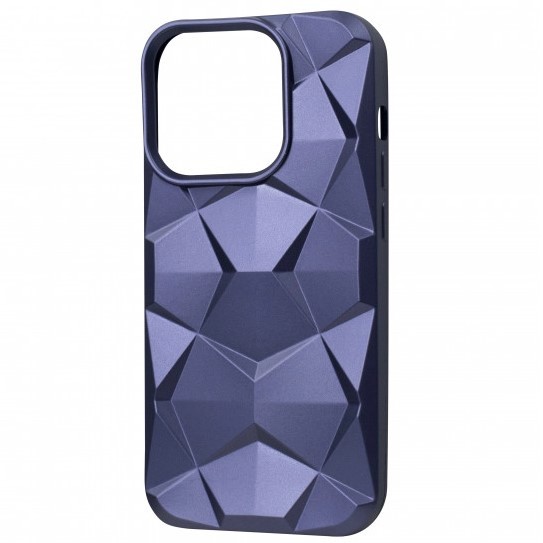 Накладка Rhombus 3D для iPhone 15 Pro Max (Dark purple)-0