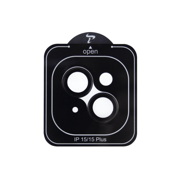 Захисне скло для камери iPhone 15/15 Plus (Чорне)-0