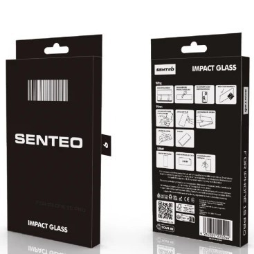 Захиcне скло  SENTEO 9H Shock Resistant для iPhone 15 Pro-0