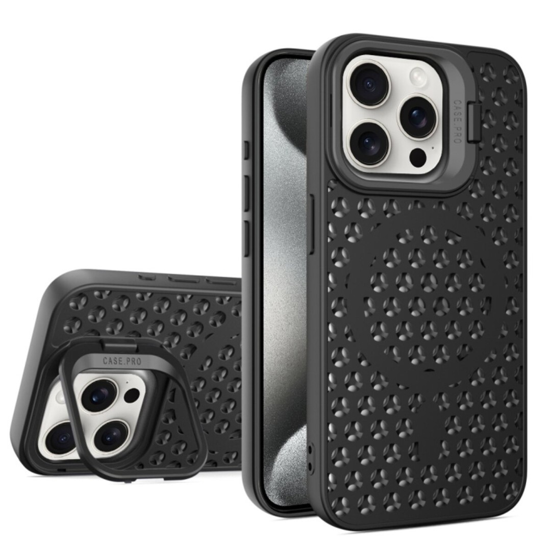 Накладка Cosmic Grater Stand для iPhone 15 Pro Max Black-0