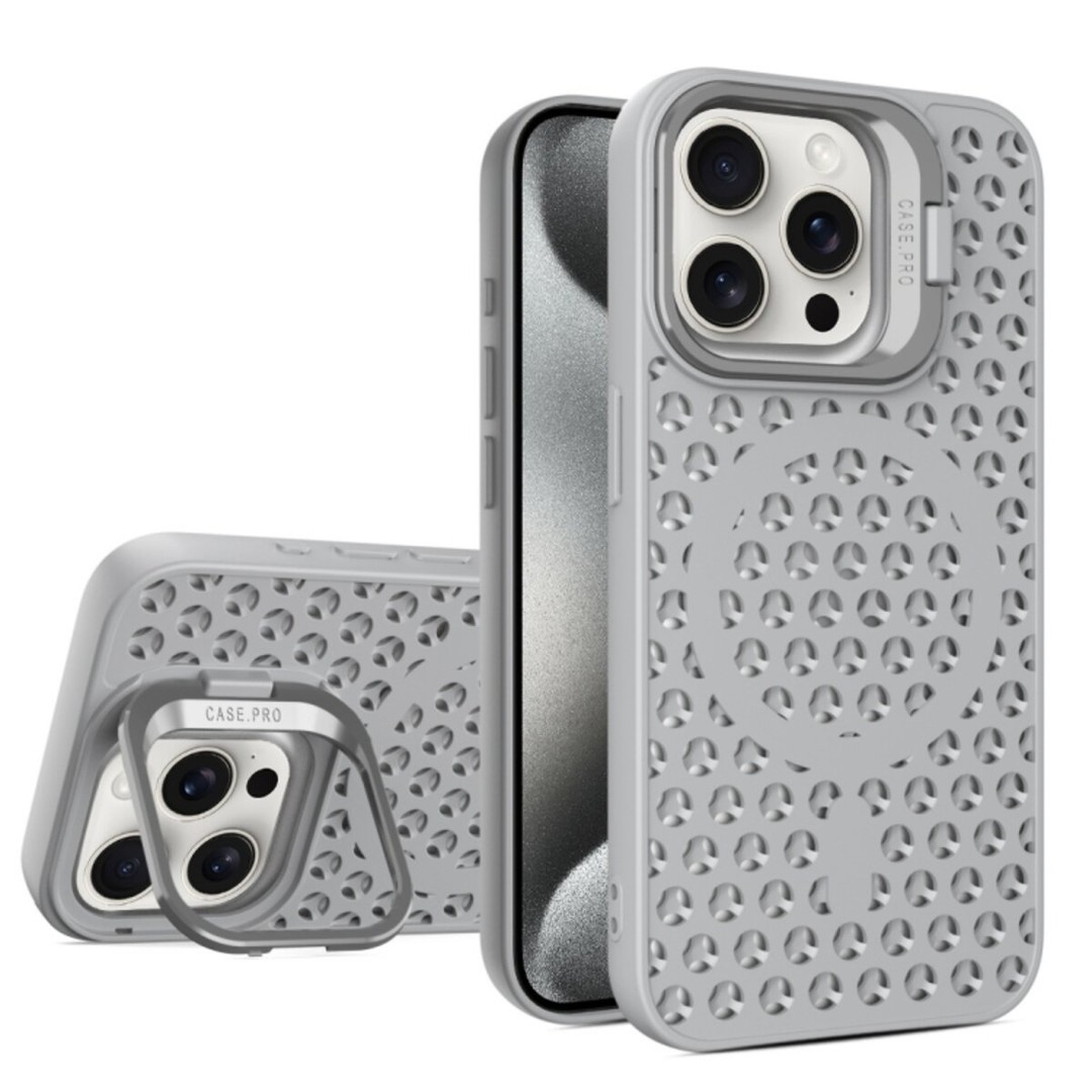Накладка Cosmic Grater Stand для iPhone 15 Pro Max Grey-0