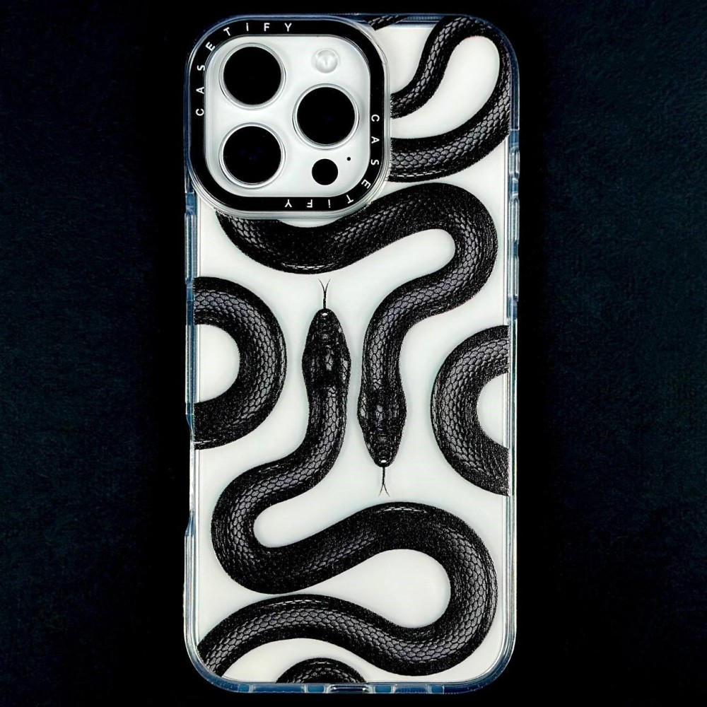 Накладка Transparent CaseTify для IPhone 15 Pro Max Змія-0