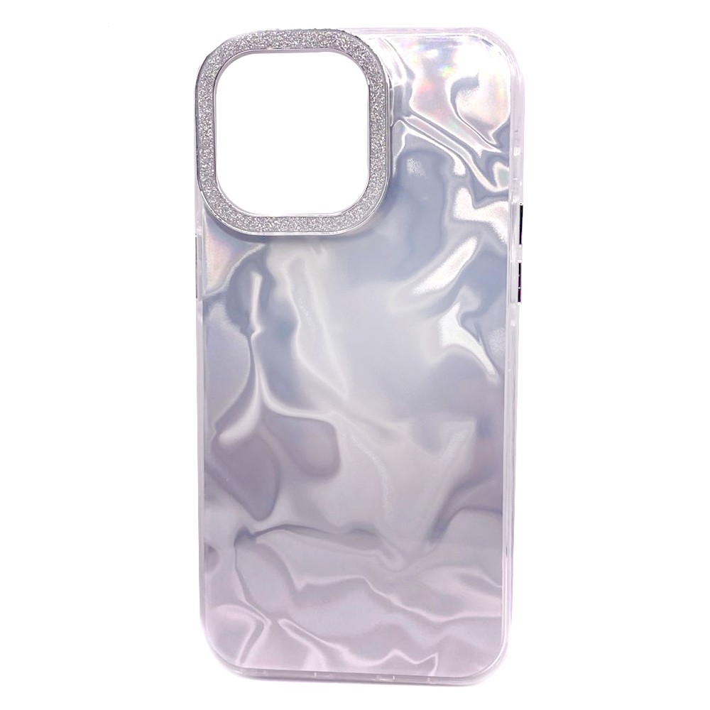 Чохол Water Ripple & Shimmer frame для  Iphone 15 Pro Max (Білий)-0