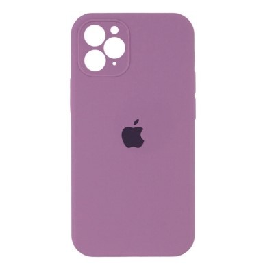 Silicone Case Square Full Camera Protective (AA) для iPhone 15 Pro (Grape)-0