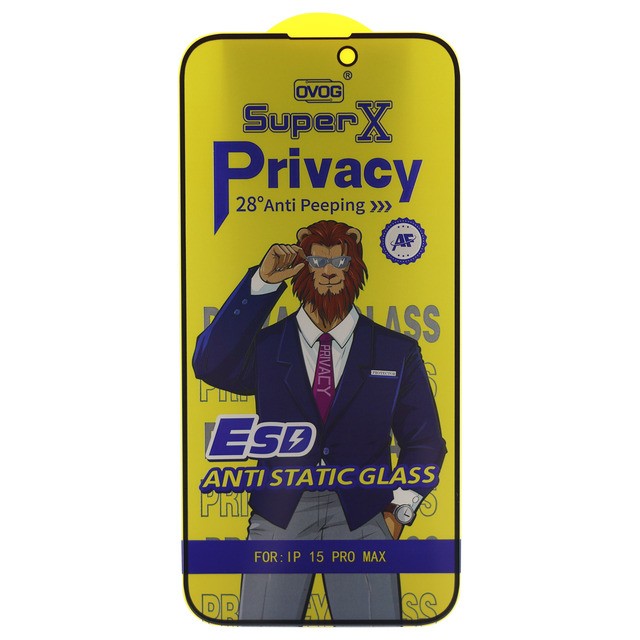 Захисне скло Privacy Super X для iPhone 17 Pro Max антишпигун-0