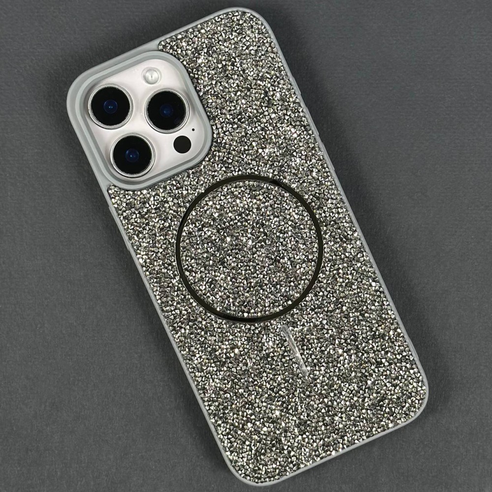 Чохол SW Magnetic для IPhone 15 Pro Max сірий-0