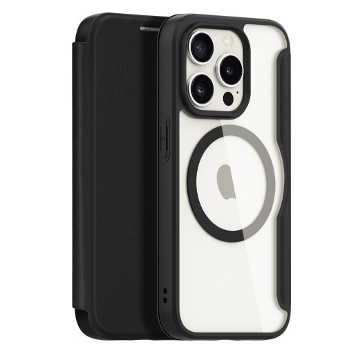 Книжка Dux Ducis Skin X Pro with MagSafe для iPhone 15 Pro (Black)-0