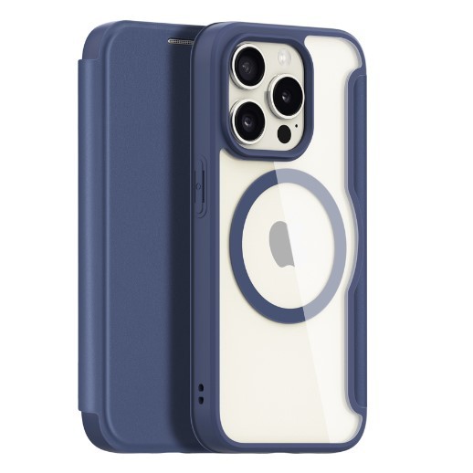 Книжка Dux Ducis Skin X Pro with MagSafe для iPhone 15 Pro (Blue)-0