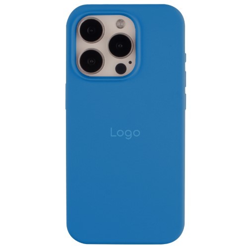 Silicone Case Full Protective (AA) для iPhone 15 Pro Max (Sea Blue)-0