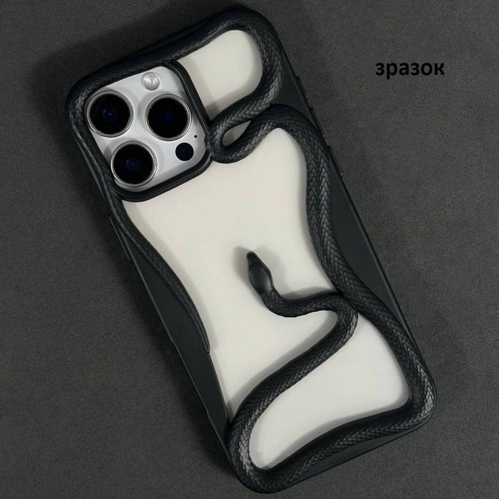 Чохол Snake для iPhone 15 Pro Max чорний матовий-0