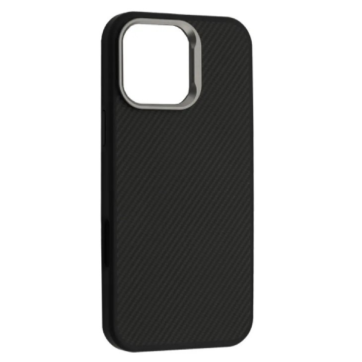 Чохол KEVLAR STYLE MagSafe для iPhone 15 Pro Max чорний-0