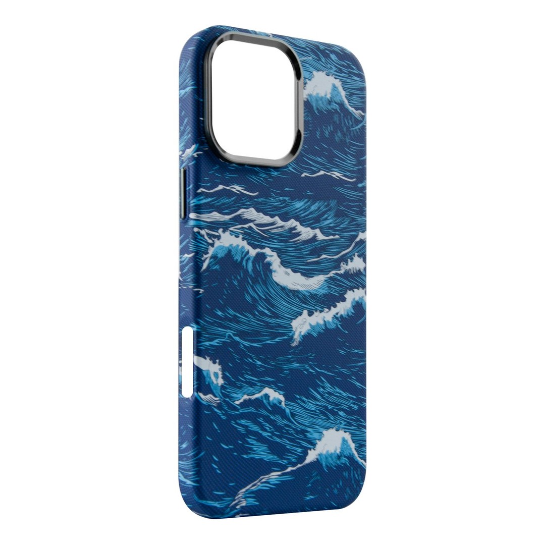 Чохол Carbonite Gleam Case with Magnetic Ring для IPhone 15 Pro (blue storm)-1