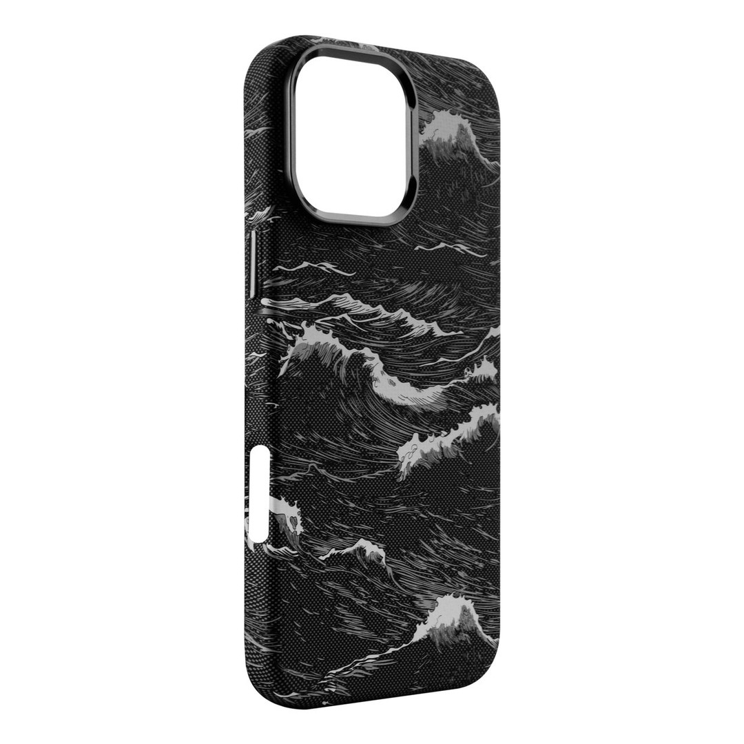 Чохол Carbonite Gleam Case with Magnetic Ring для IPhone 15 Pro (black storm)-1
