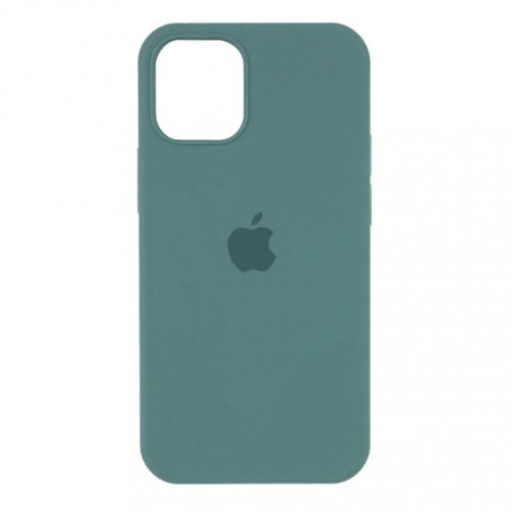 Silicone Case Full Protective (AA) для iPhone 15 Pro Max (Pine green)-0