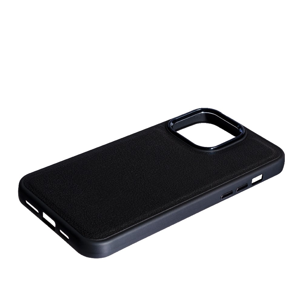 Накладка Leather Case Classic для Iphone 15 Pro Max Black-1
