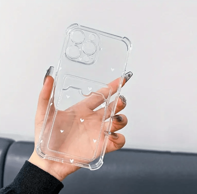 Накладка WXD Space Card Pocket HEART для  iPhone XR (силікон)-1