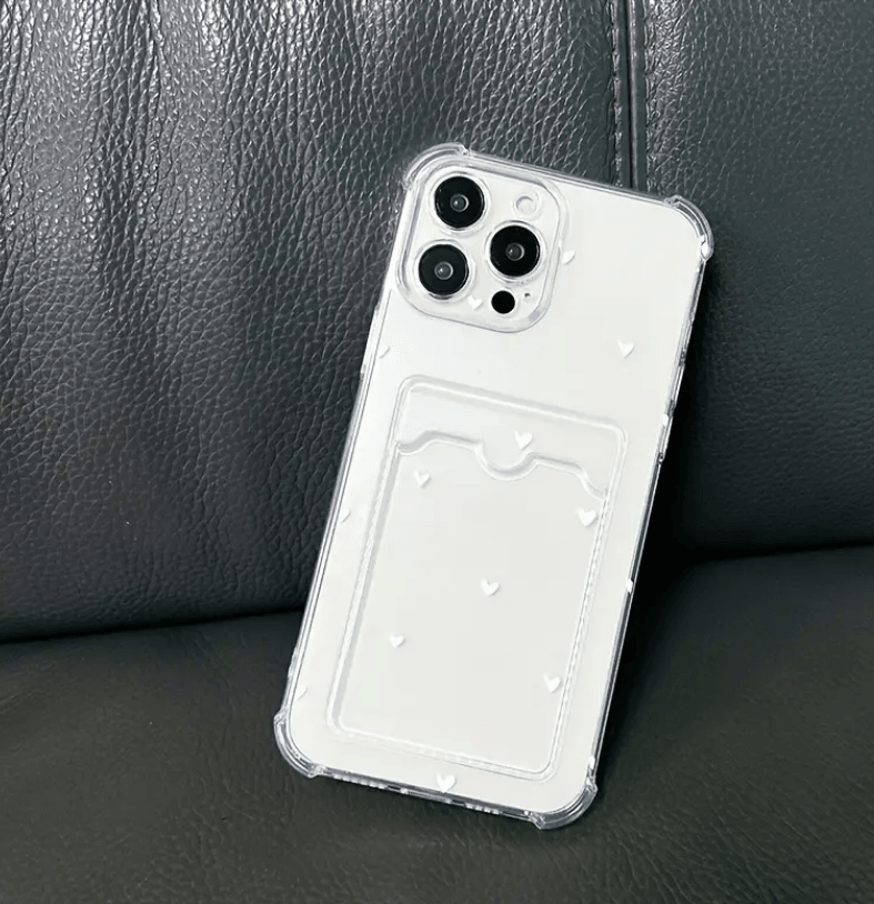 Накладка WXD Space Card Pocket HEART для  iPhone XR (силікон)-0