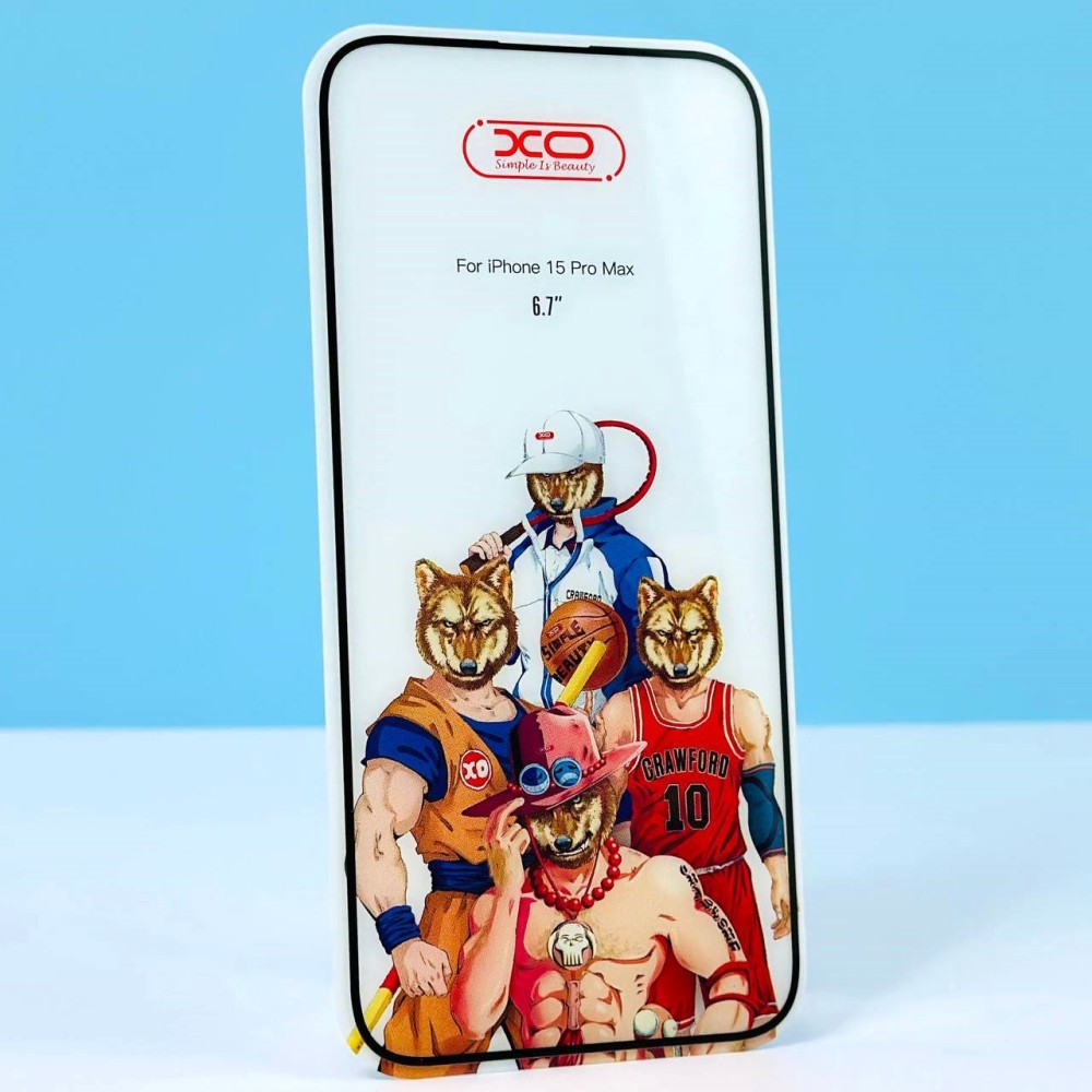 Захисне скло XO FC9 Invisible Version Full Screen для Iphone 15 Pro Max-0