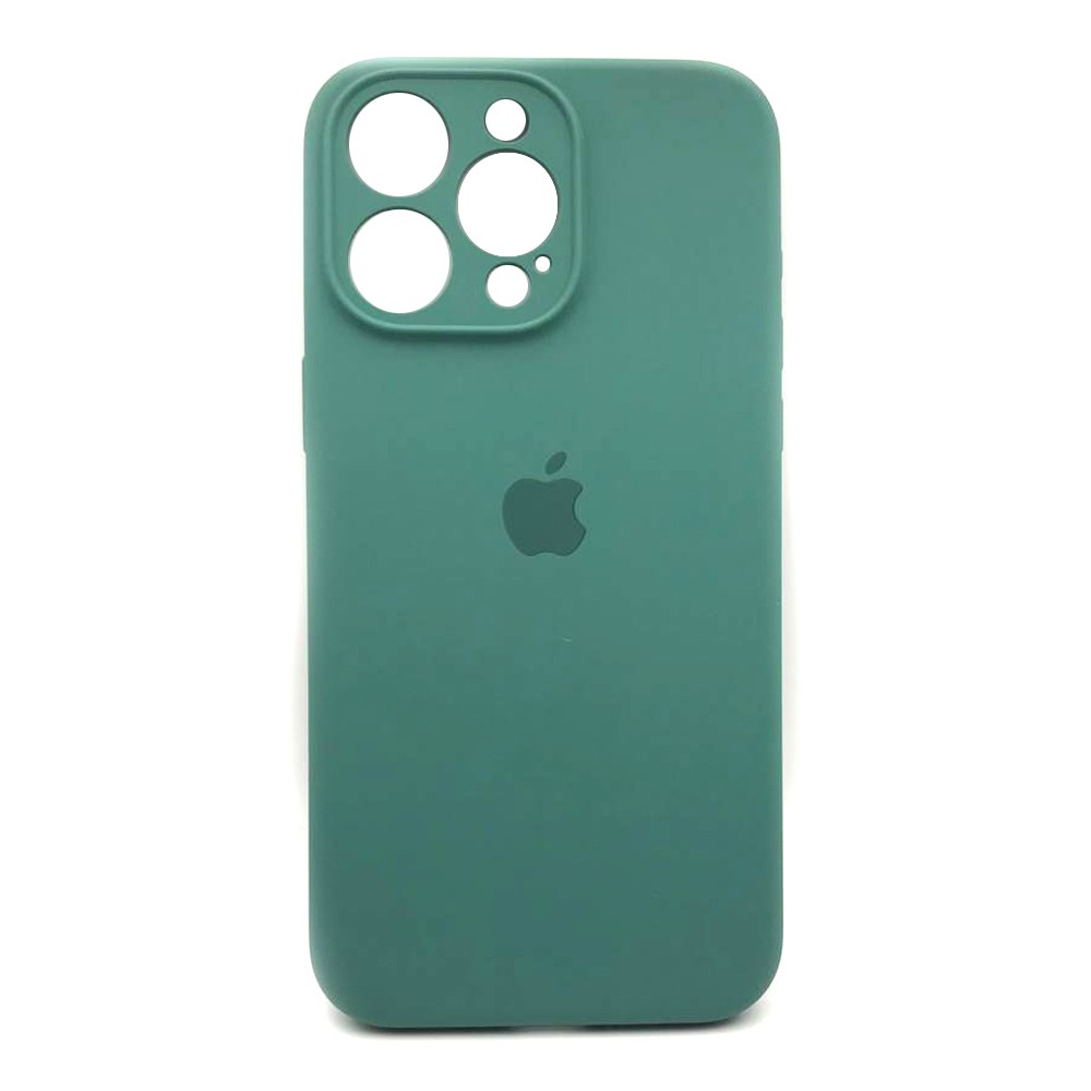 Silicone Case Full Camera Protective (AA) для iPhone 16 Pro Max (Pine green)-0