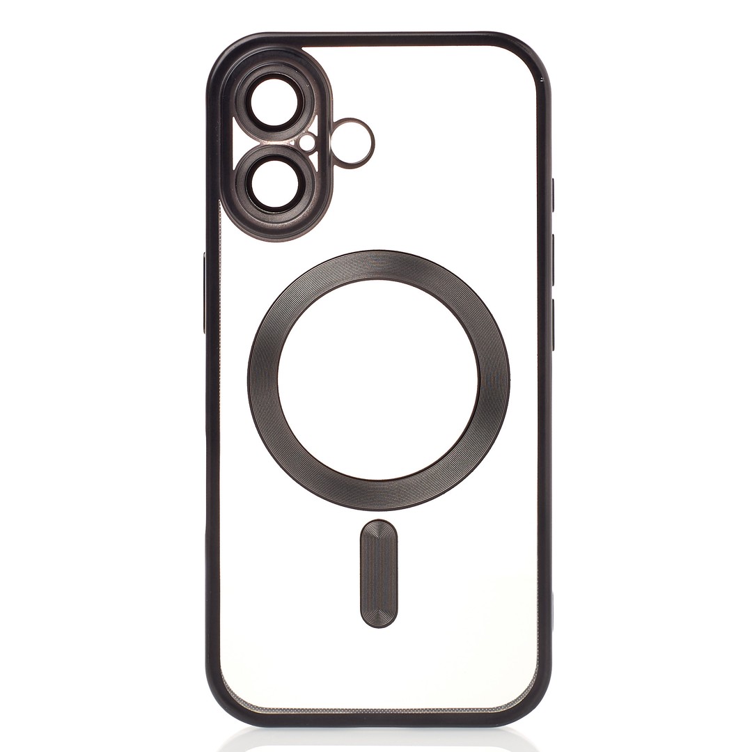 Накладка Metal Matte Case MagSafe для iPhone 16 Plus (Black)-0
