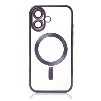 Накладка Metal Matte Case MagSafe для iPhone 16 Plus (Dark violet)-0