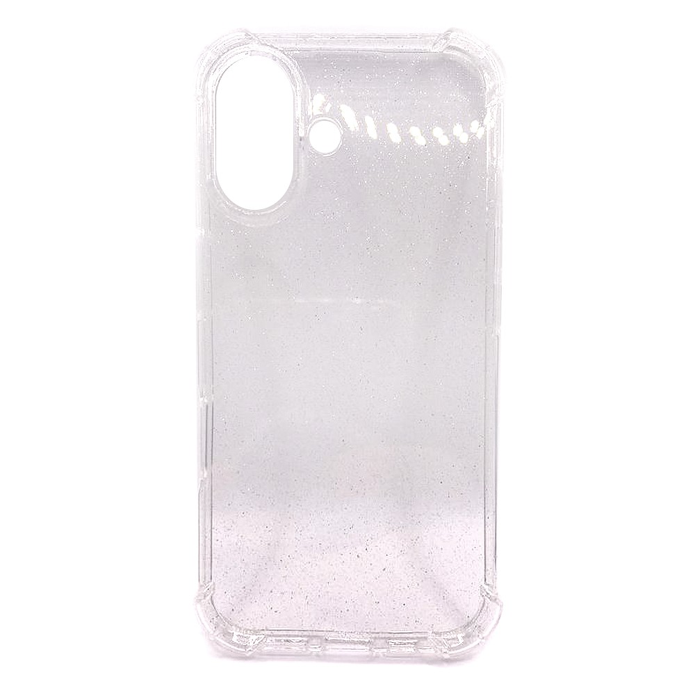 Накладка WXD Shine для IPhone 16 протиударна прозора з блисківками-0