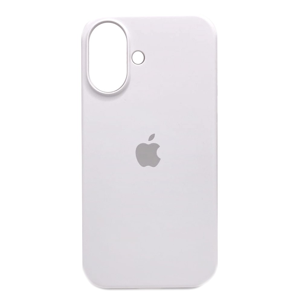 Silicone Case Full Protective  (AA) для iPhone 16 (White)-0
