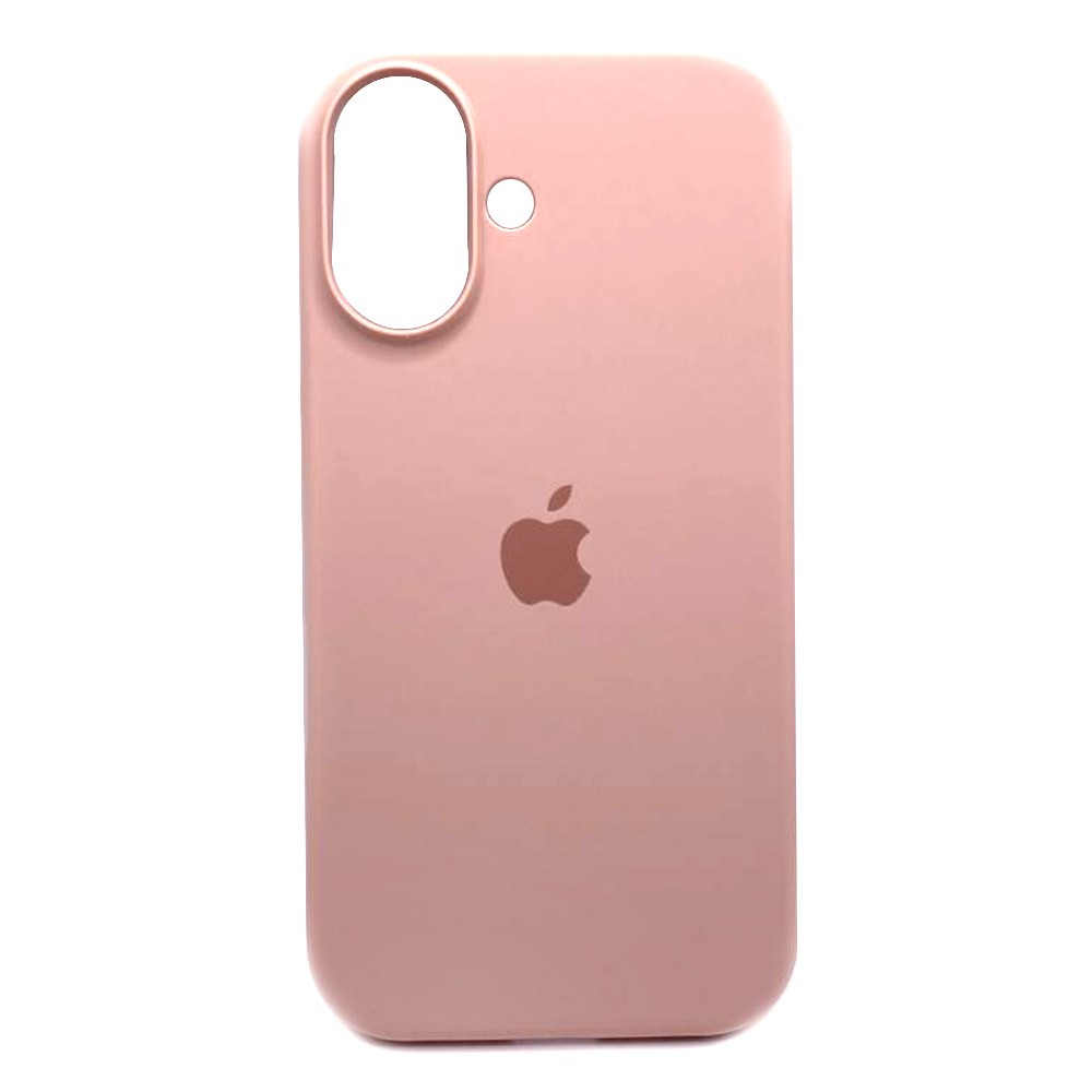 Silicone Case Full Protective (AA) для iPhone 16  (Pink sand)-0