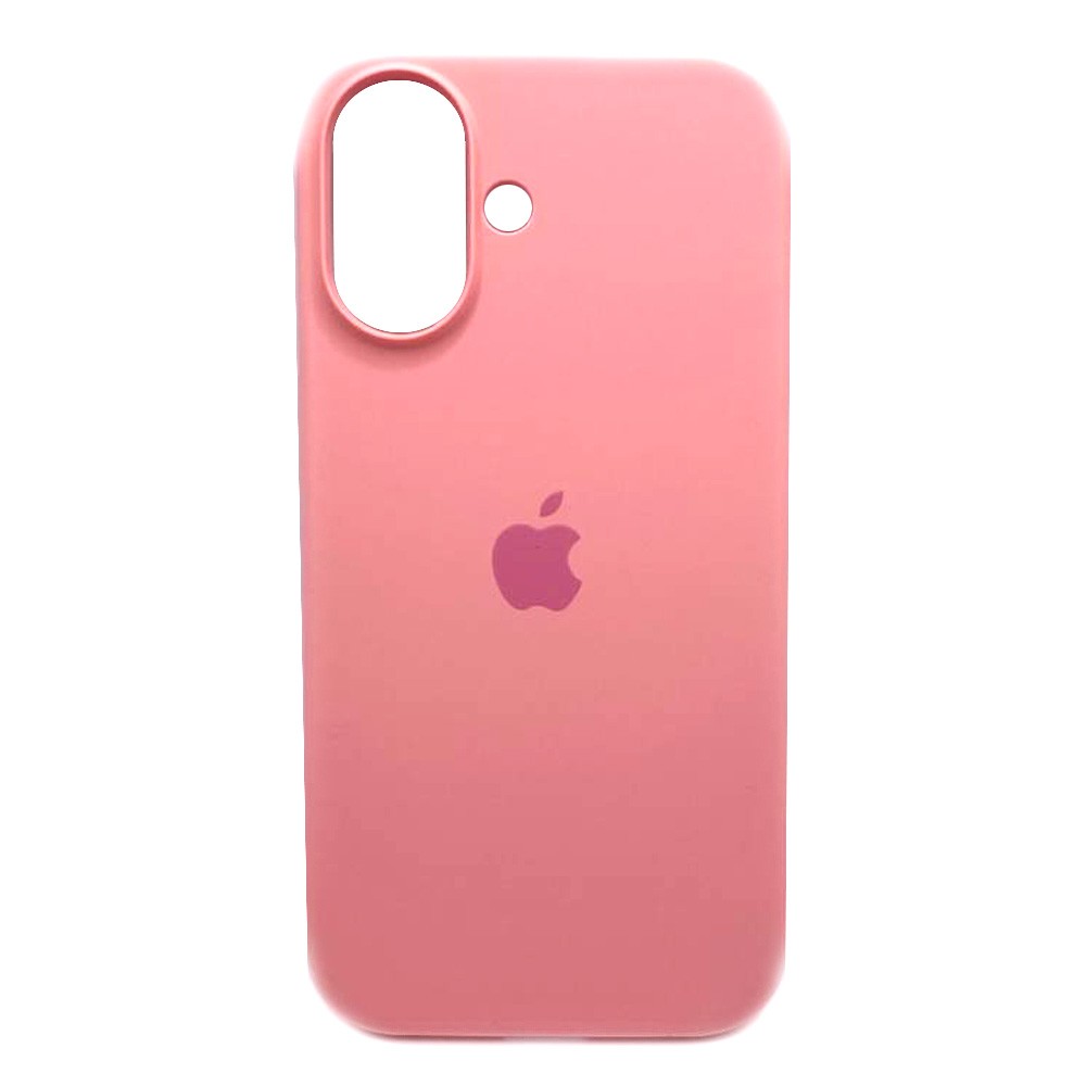 Silicone Case Full Protective (AA) для iPhone 16  (Peach)-0