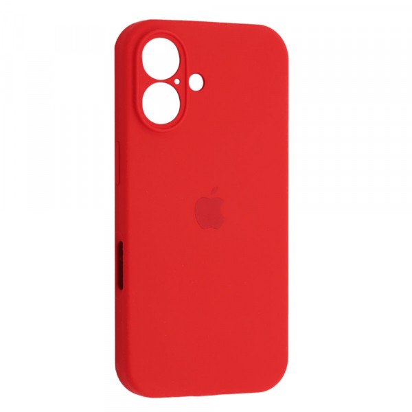 Silicone Case Full Camera Protective (AA) для iPhone 16 Plus (Red)-0